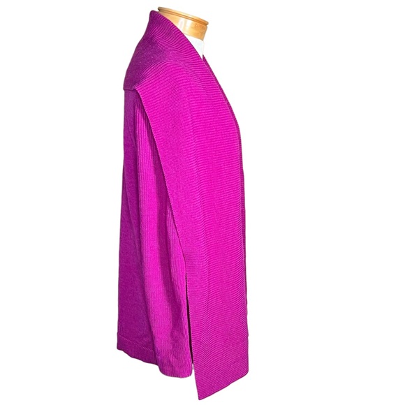 Lauren Ralph Lauren 100% Merino Wool Open Front Cardigan With Shawl Collar Small - Picture 5 of 9